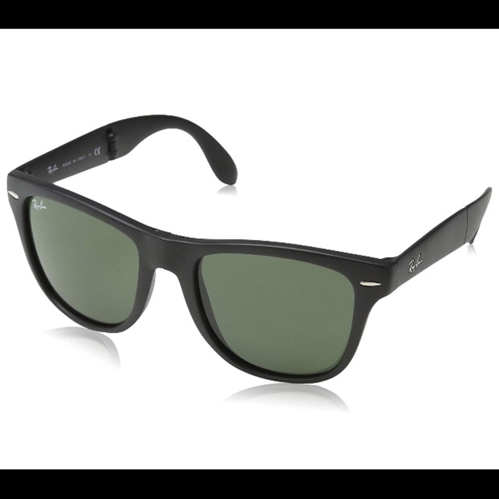 Ray Ban Wayfarer Black Folding - Sz 50 w/Case